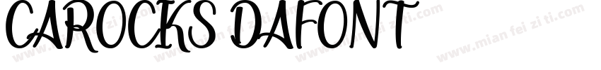 CAROCKS DAFONT字体转换